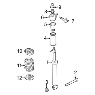 Audi OE - Rear Suspension - Shocks & Components (Suspension Code: 1BQ), (Premium Plus / Prestige)