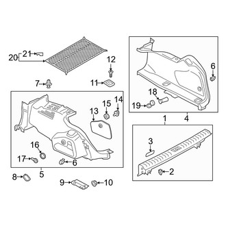 Audi OE - Rear Body & Floor - Interior Trim (Luggage Compartment, Upper)