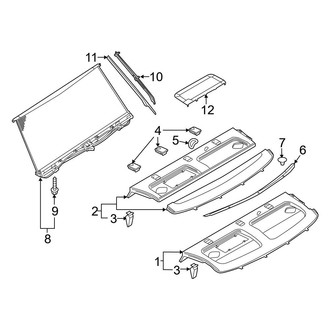 Audi OE - Rear Body & Floor - Interior Trim (Package Tray)