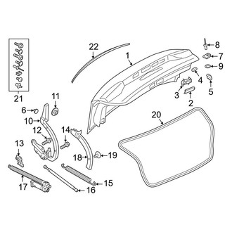Audi OE - Trunk Lid - Lid & Components