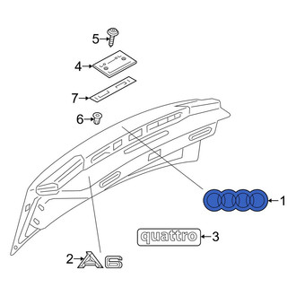 Audi OE - Rear Deck Lid Emblem