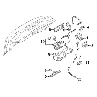 Audi OE - Trunk Lid - Lock & Hardware (Premium Plus / Prestige)