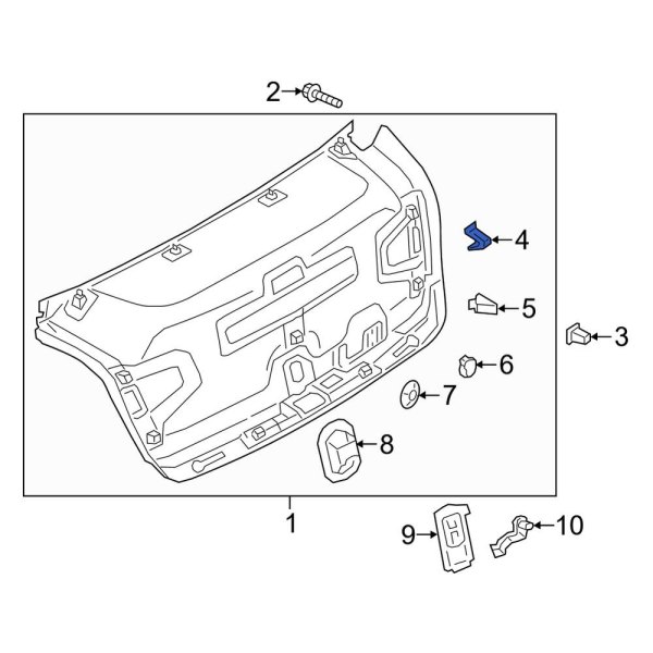 Deck Lid Trim Clip