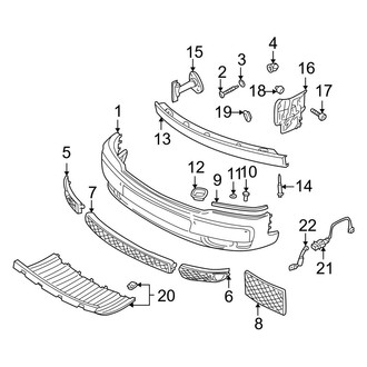 Audi OE - Front Bumper - Bumper & Components
