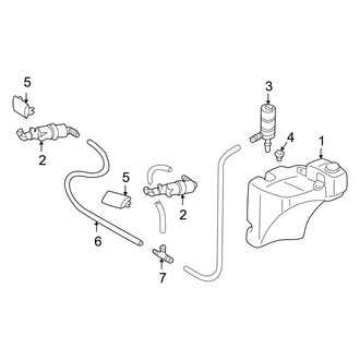 Audi OE - Front Lamps - Washer Components