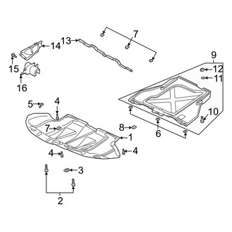 Audi OE - Cooling - Splash Shields (4.2L)