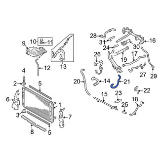 Audi OE - Engine Coolant Overflow Hose