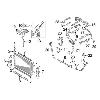 Audi OE - Cooling - Radiator & Components (2.7L)