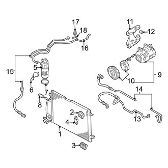 Audi OE - Air Conditioner & Heater - Condenser, Compressor & Lines (2.7L)