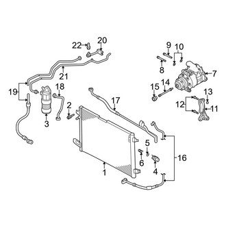 Audi OE - Air Conditioner & Heater - Condenser, Compressor & Lines (4.2L)