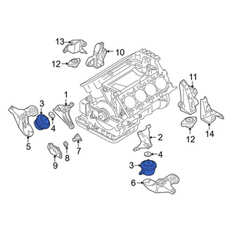 Audi OE - Left Engine Mount