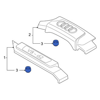 Audi OE - Engine Cover Insulator
