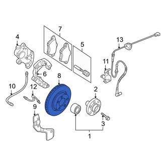 Audi OE - Front Disc Brake Rotor