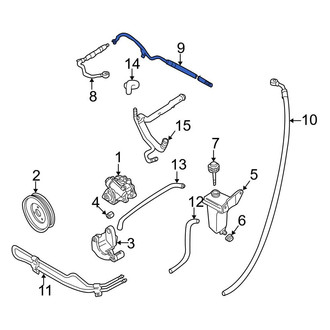 Audi OE - Power Steering Pressure Hose