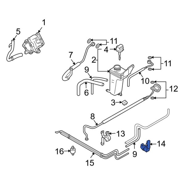 Power Steering Hose Clamp