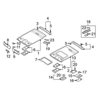 Audi OE - Roof Molding Clip