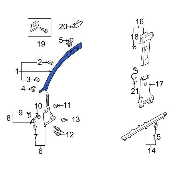 Body A-Pillar Trim Panel