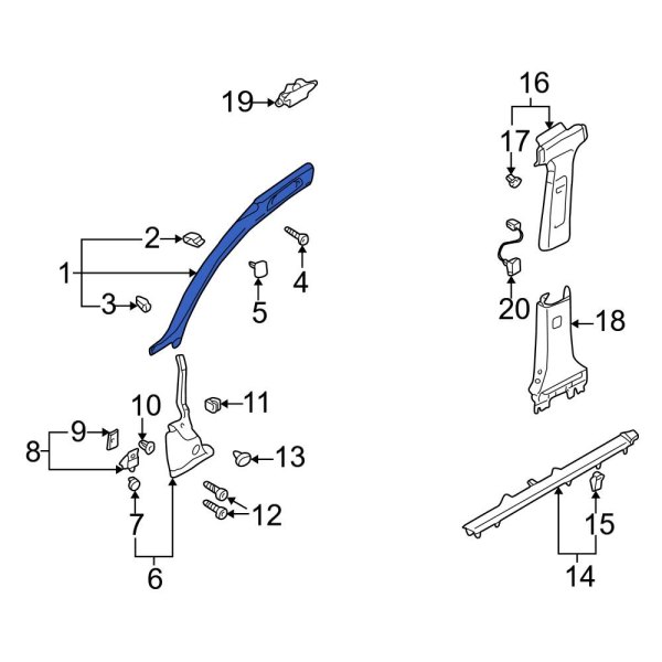 Body A-Pillar Trim Panel