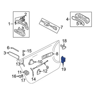 Audi OE - Front Left Lower Door Hinge