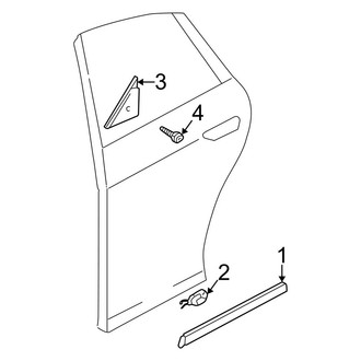 Audi OE - Rear Door - Exterior Trim