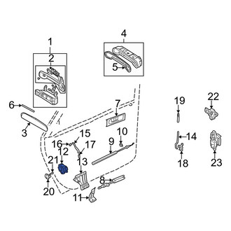 Audi OE - Rear Left Door Latch Assembly