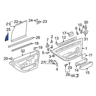 Audi OE - Rear Left Door Access Cover