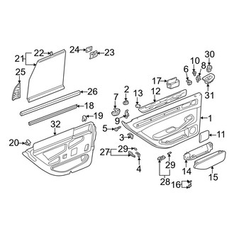 Audi OE - Rear Door - Interior Trim