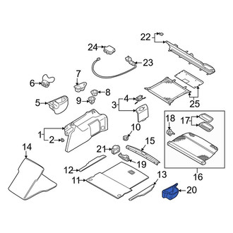 Audi OE - Rear Trunk Floor Storage Box