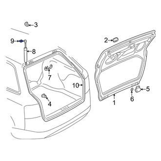 Audi OE - Rear Liftgate Support Strut Holder
