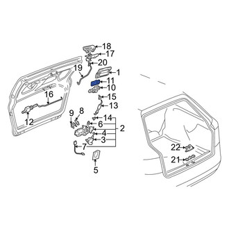 Audi OE - Rear Liftgate Latch Cover