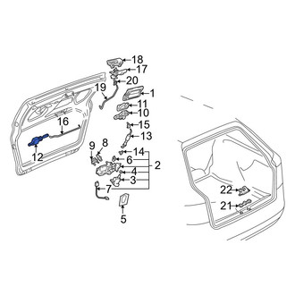 Audi OE - Rear Liftgate Lock Actuator
