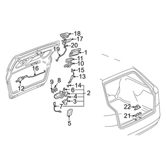 Audi OE - Lift Gate - Lock & Hardware