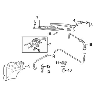 Audi OE - Lift Gate - Rear Wiper Components