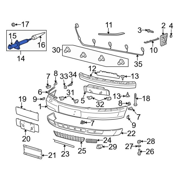 Bumper Impact Absorber Sleeve