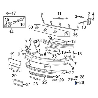 Audi OE - Radiator Support Splash Shield Clip