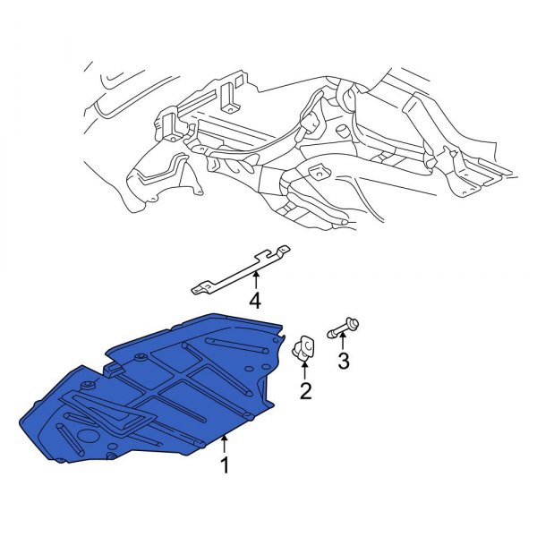 Radiator Support Splash Shield