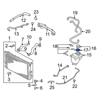 Audi OE - Engine Coolant Reservoir Cap Seal