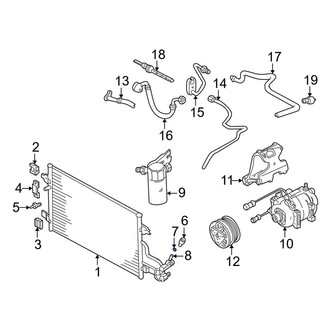 Audi OE - A/C Refrigerant Pressure Sensor O-Ring