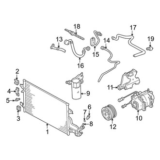 Audi OE - Air Conditioner & Heater - Condenser, Compressor & Lines