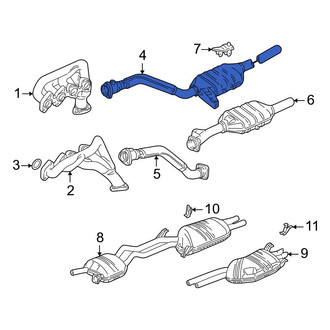 Audi OE - Right Catalytic Converter