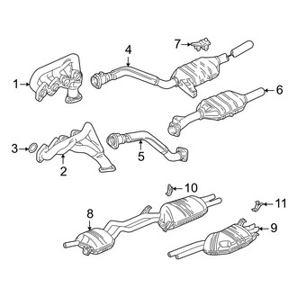 Audi OE - Exhaust System - Exhaust Components (4.2L)
