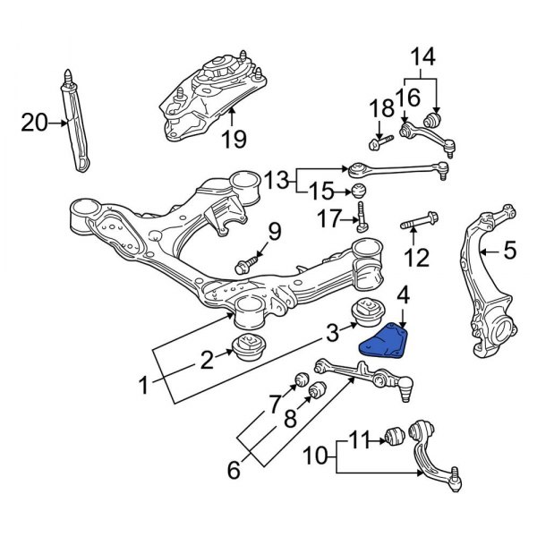 Suspension Subframe Reinforcement Bracket