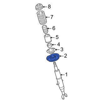 Audi OE - Front Lower Suspension Strut Mount Support Ring