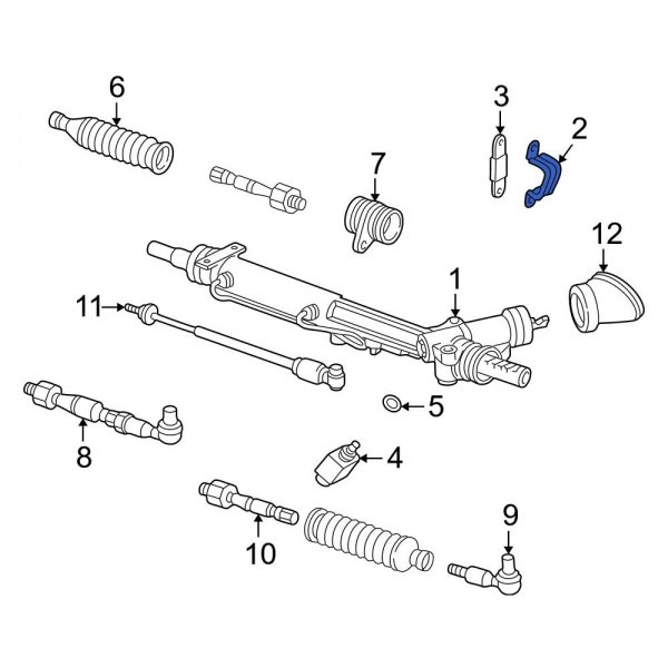 Rack and Pinion Mount Clamp