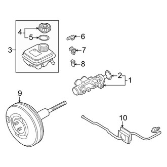 Audi OE - Components on Cowl