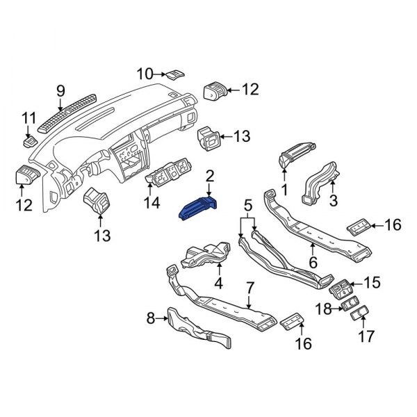 Instrument Panel Air Duct