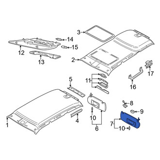 Audi OE - Left Sun Visor