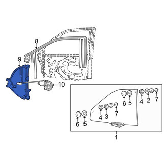 Audi OE - Front Right Window Regulator