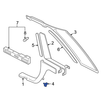 Audi OE - Lower Quarter Panel Trim Panel Nut