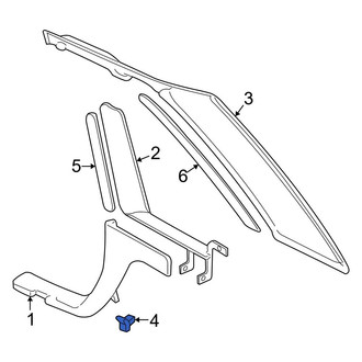 Audi OE - Lower Quarter Panel Trim Panel Nut